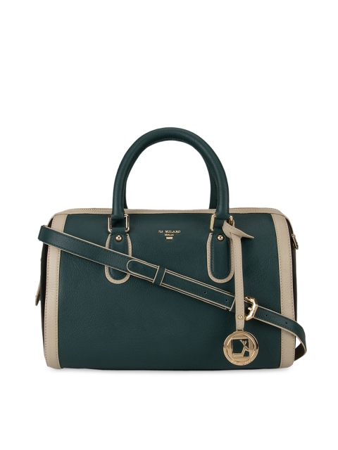 

Da Milano Green Textured Handheld Bag