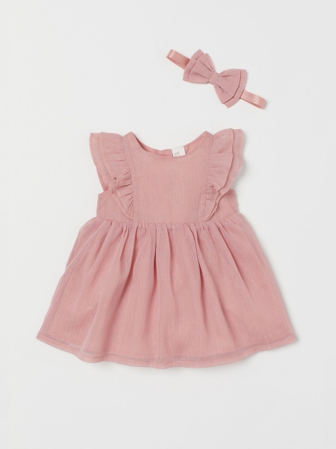 

H&M Girls Pink Solid 2-Piece Set