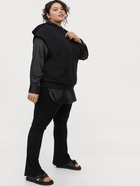 

H&M+ Women Black Ribbed Leggings