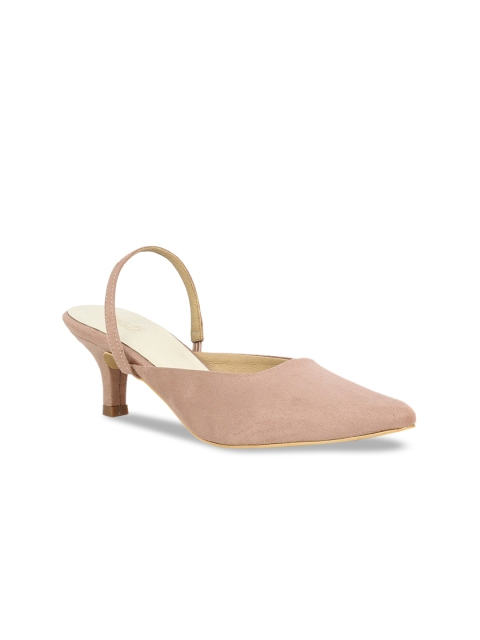 

Inc 5 Women Peach-Coloured Solid Pumps
