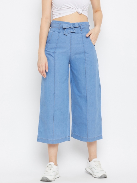 

Baani Creations Women Blue Regular Fit Solid Culottes