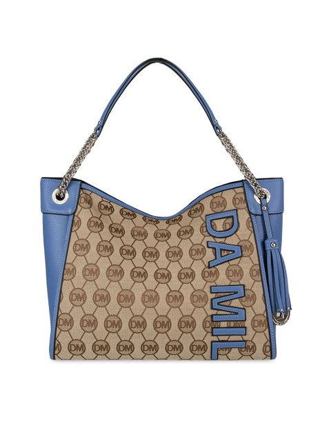 

Da Milano Blue Printed Handheld Bag