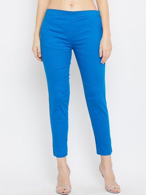 

Baani Creations Women Blue Regular Fit Solid Regular Trousers