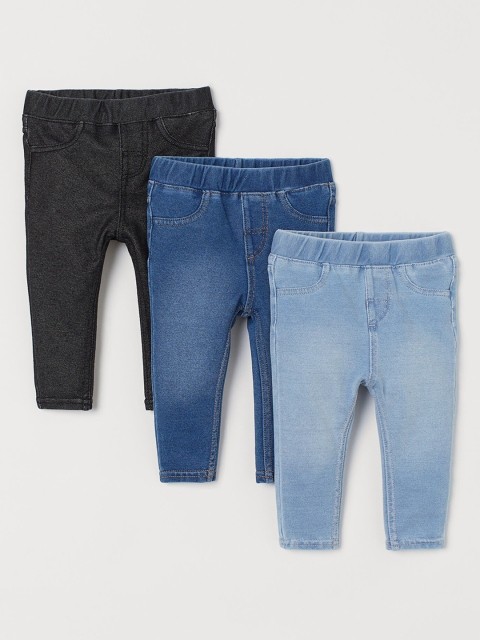 

H&M Kids Blue & Black 3-Pack Jeggings
