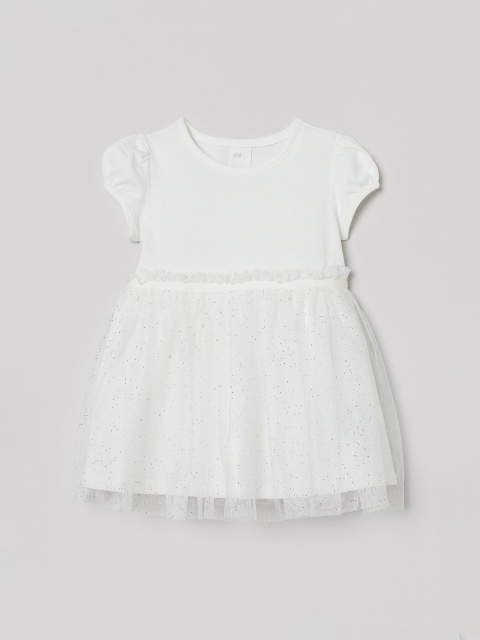 

H&M Girls White Tulle-Skirt Dress