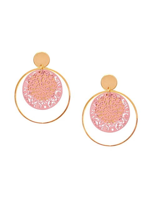 

Foxy Sperks Pink Contemporary Drop Earrings