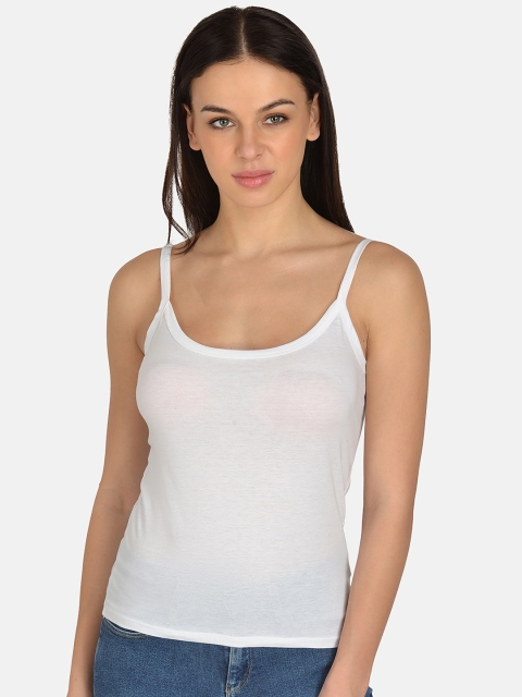 

mod & shy Women White Solid Non-Padded Camisole