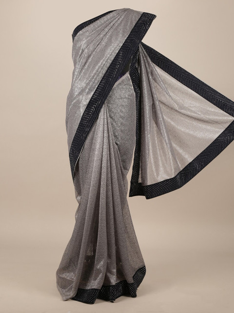 

Pothys Grey Woven Design Jute Silk Saree