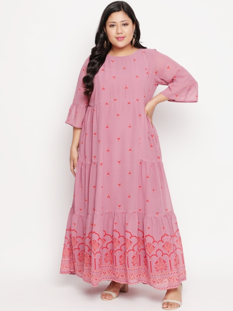 

Amydus Women Rose Printed Maxi Dress