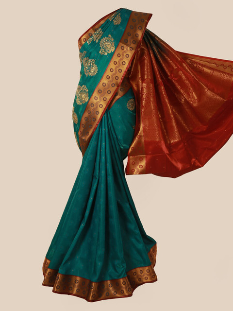 

Pothys Green Woven Design Art Silk Saree