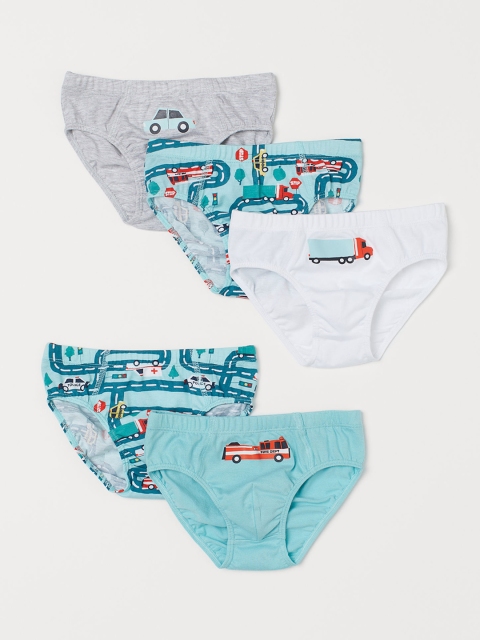 

H&M Boys 5-Pack Cotton Boys Briefs 0937123002, White