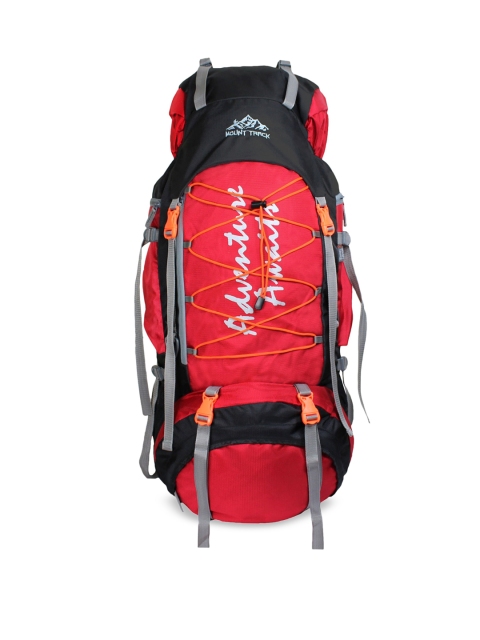 

MOUNT TRACK Red & Black Graphic Printed Hiking & Trekking 70 Ltrs Rucksacks