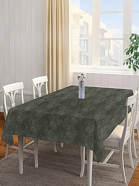 

KLOTTHE Olive Green Printed 6-Seater Rectangular Table Cover