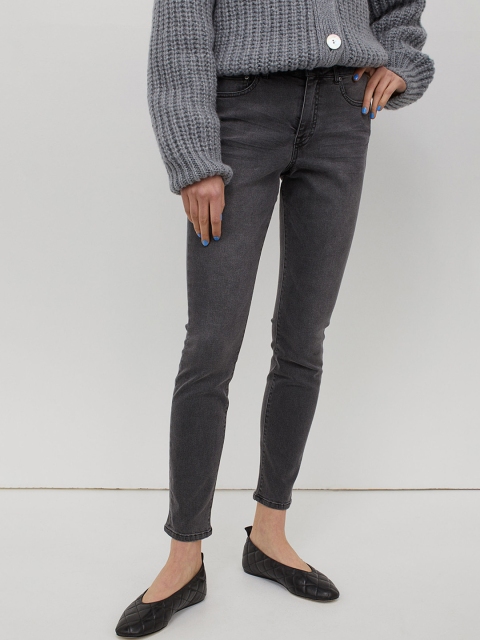 

H&M Women Grey Thermolite Warm Skinny Jeans