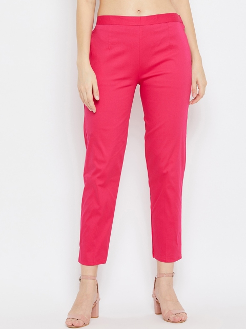 

Baani Creations Women Pink Regular Fit Solid Regular Trousers