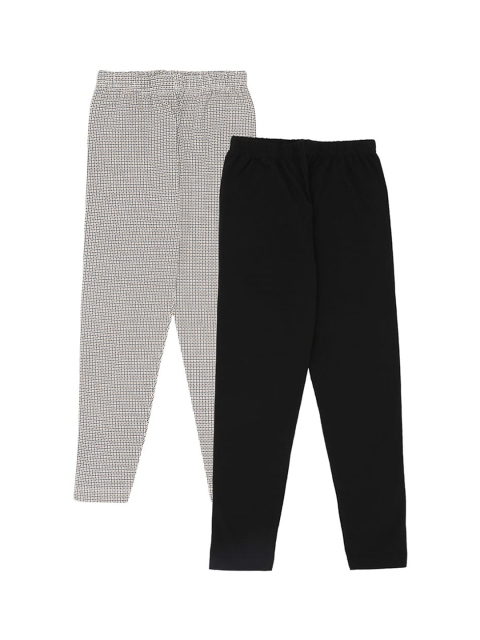 

RAINE AND JAINE Girls Pack Of 2 Ankle-Length Leggings, Black