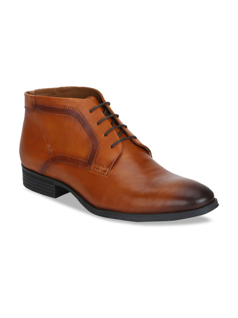 

Aditi Wasan Men Tan-Coloured Leather Chukka Boot