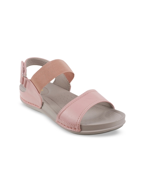 

Mochi Women Pink Solid Sandals