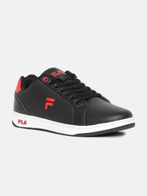 

FILA Men Black Perforations PU Sneakers