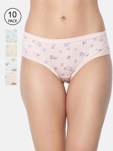 

Dollar Missy Women Pack Of 10 Assorted Hipster Briefs 101L-OE-PO10-NEW
