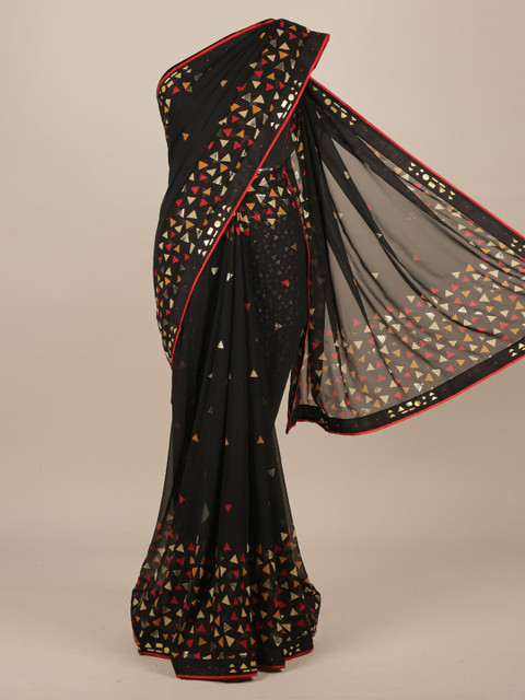 

Pothys Black Printed Saree