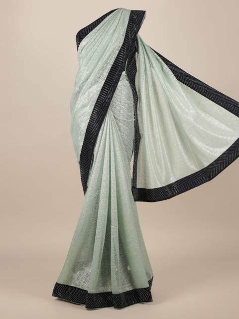 

Pothys Green Woven Design Jute Silk Saree