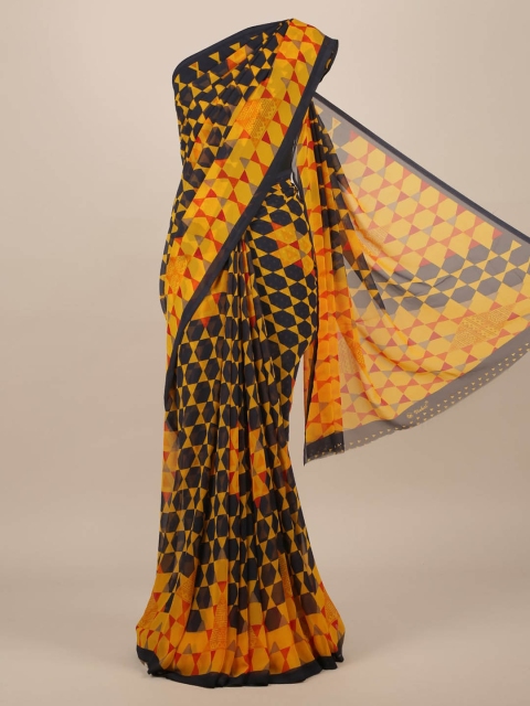 

Pothys Black Printed Saree