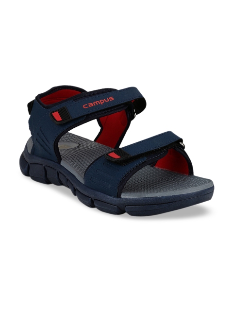 

Campus Men Navy Blue Solid Sports Sandals
