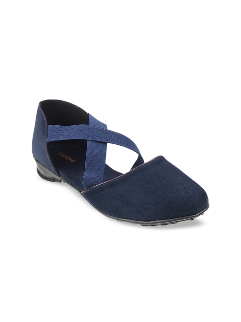 

Mochi Women Navy Blue Solid Ballerinas
