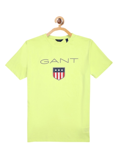 

GANT Boys Yellow Brand Logo Printed Round Neck T-shirt