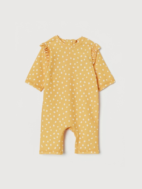 

H&M Unisex Kids Yellow UPF 50 Surf Suit