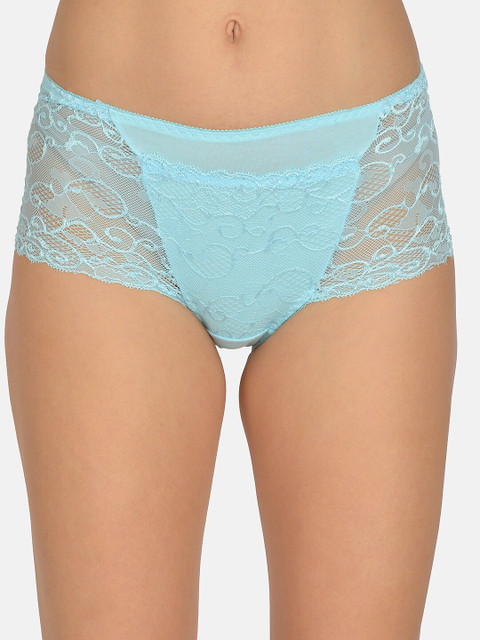 

mod & shy Women Blue Self Design Hipster Briefs MU149