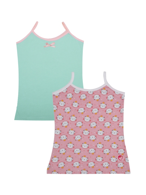 

DChica Girls Pack Of 2 Camisoles, Pink
