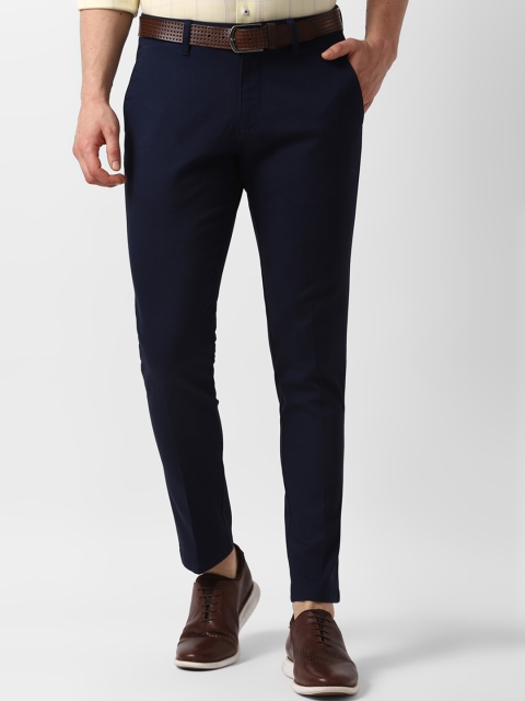 

Louis Philippe Sport Men Navy Blue Slim Fit Solid Regular Trousers