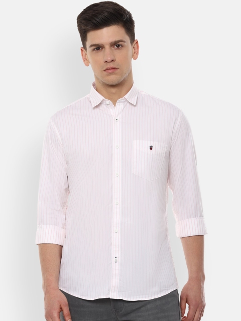 

Louis Philippe Sport Men White Slim Fit Striped Casual Shirt