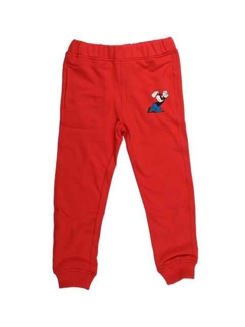 

Popeye Boys Red Solid Joggers