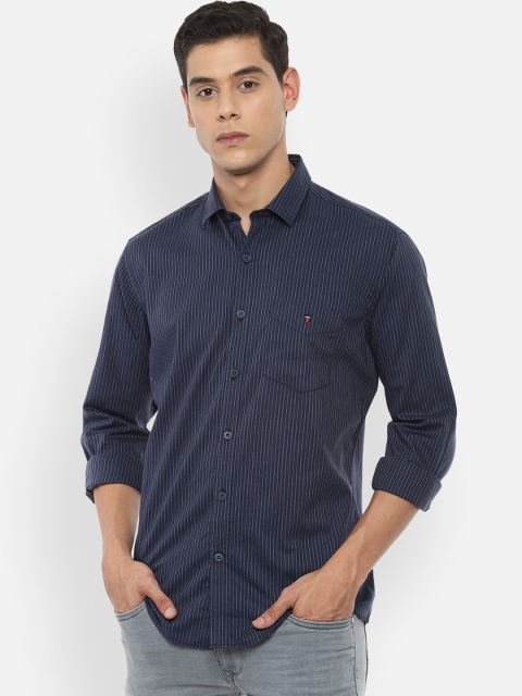 

Louis Philippe Sport Men Navy Blue Slim Fit Striped Casual Shirt