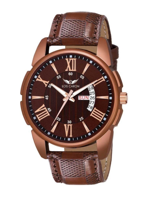 

LOIS CARON Men Coffee Brown Analogue Watch MLC-8198