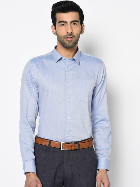 

Blackberrys Men Blue Slim Fit Solid Casual Shirt
