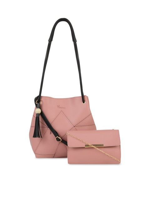 

Vivinkaa Pink Self Design Sling Bag