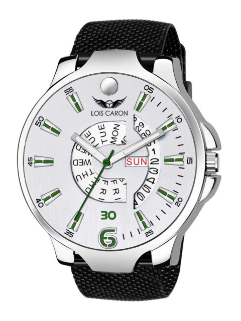 

LOIS CARON Men Silver-Toned Analogue Watch MLC-8210