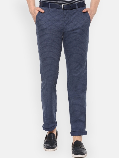 

Louis Philippe Sport Men Navy Blue Slim Fit Solid Regular Trousers