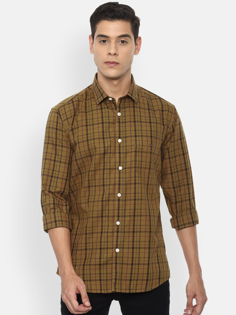 

Louis Philippe Sport Men Khaki Slim Fit Checked Casual Shirt