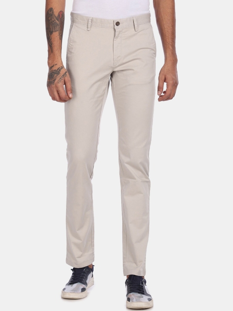 

Arrow Sport Men Grey Regular Fit Solid Trousers