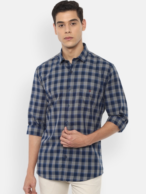 

Louis Philippe Sport Men Grey Slim Fit Checked Casual Shirt