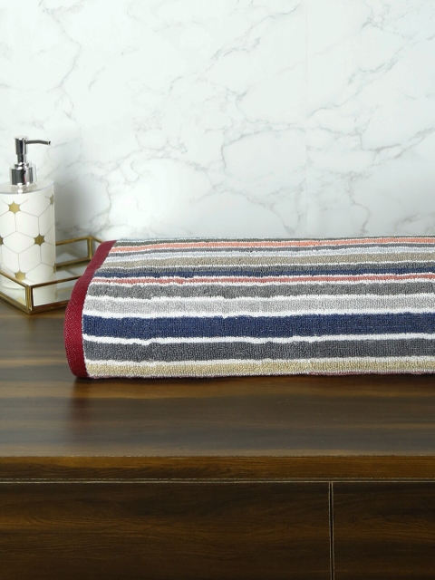 

Trident Red & Orange Striped 300 GSM Bath Towel