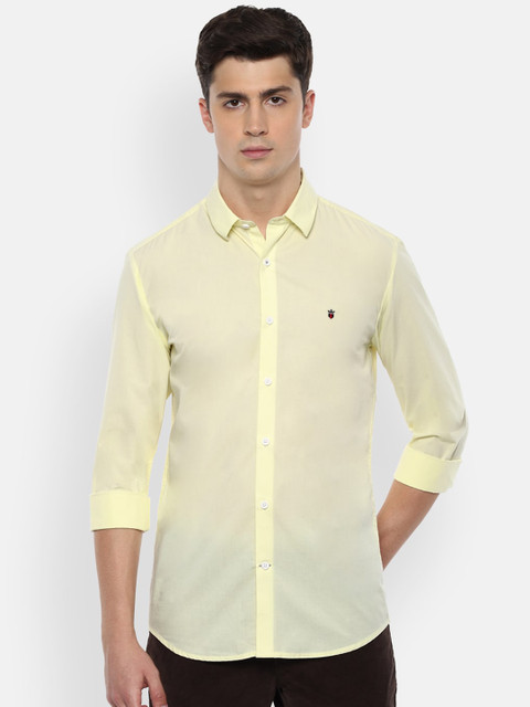 

Louis Philippe Sport Men Yellow Slim Fit Solid Casual Cotton Shirt
