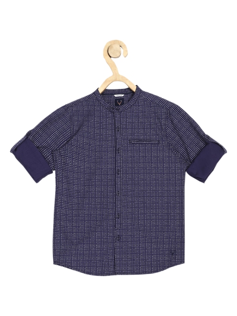 

Allen Solly Junior Boys Navy Blue Regular Fit Printed Casual Shirt