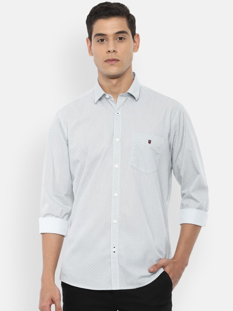 

Louis Philippe Sport Men Green Slim Fit Printed Casual Shirt