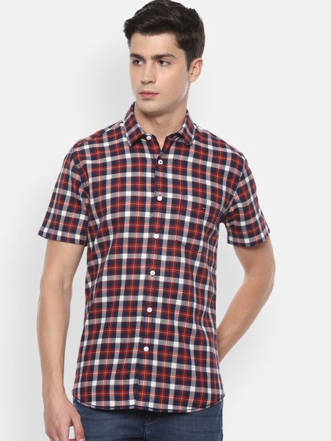 

Louis Philippe Sport Men Multicoloured Slim Fit Checked Casual Shirt, Multi